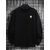 Fashlook Mens Black Solid Round Neck Full Sleeve Sweatshirt