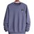 Fashlook Mens Grey Solid Round Neck Full Sleeve Sweatshirt