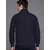 Fashlook Bomber Solid Full Sleeve Navy Blue Jacket for Mens
