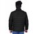 Fashlook Bomber Solid Full Sleeve Black Jacket for Mens