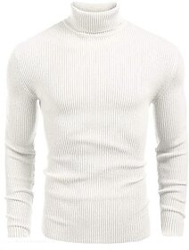 Fashlook Solid Full Sleeve Casual White Sweaters For Mens