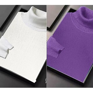Fashlook Solid Full Sleeve Casual Multicolor Sweaters For Mens