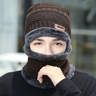Fashlook Woolen Multicolor Casual Winter Cap Fashlook Woolen Multicolor Casual Winter Cap
