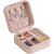 Mini Jewelry Travel Case, PU Leather Organizer Box, Small Portable Jewellery Storage Holder for Womens Rings Earrings