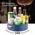 Rotating Kitchen Spice Cosmetic Holder Organizer Rack Tray (23L X 23B X 75H Cm, White,Plastic, Tiered Shelf)