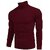 Fashlook Woven Design Full Sleeve Casual Maroon Sweaters For Mens