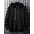 Fashlook Solid Hooded Wool Blend Casual Black Full Sleeve T-Shirt For Mens