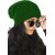 Fashlook Woolen Green Casual Winter Cap