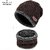 Fashlook Woolen Brown Casual Winter Cap (Pack of 2)