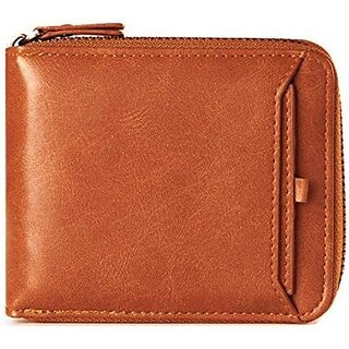                       Fashlook Bi-fold Wallet Artificial Leather Tan Wallet with 7 Card Slots                                              