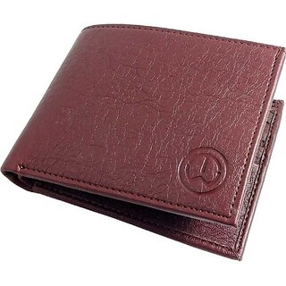 Fashlook Bi-fold Wallet Artificial Leather Brown Wallet with 11 Card Slots Fashlook Bi-fold Wallet Artificial Leather Brown Wallet with 11 Card Slots