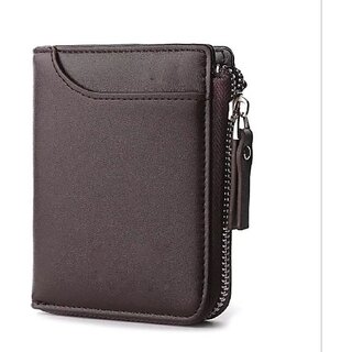 Fashlook Bi-fold Wallet Artificial Leather Brown Wallet with 5 Card Slots Fashlook Bi-fold Wallet Artificial Leather Brown Wallet with 5 Card Slots