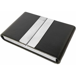 Fashlook Bi-fold Wallet Artificial Leather Black Wallet with 4 Card Slots Fashlook Bi-fold Wallet Artificial Leather Black Wallet with 4 Card Slots