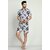 Fashlook Blue Printed Cotton Night Sets For Mens