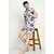 Fashlook Blue Printed Cotton Night Sets For Mens