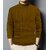 Fashlook Solid Full Sleeve Casual Brown Sweaters For Mens