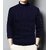 Fashlook Solid Full Sleeve Casual Dark Blue Sweaters For Mens