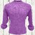 Fashlook Solid Full Sleeve Casual Purple Sweaters For Mens