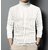 Fashlook Solid Full Sleeve Casual White Sweaters For Mens