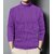 Fashlook Solid Purple Full Sleeve Sweater for Men  Stylish and Comfortable Winter Wear