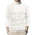 Fashlook Solid White Full Sleeve Sweaters For Mens