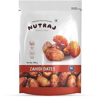                       Nutraj Zahidi Dates 500g Pouch                                              