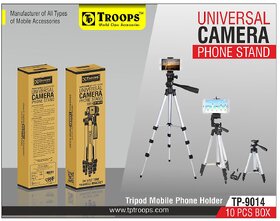 TP TROOPS Tripod for Smartphones  Cameras with Mobile Holder and Carry Bag, Max Operating Height - 4.26 Feet