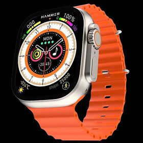 S8 Ultra Smartwatch with 1.69 HD Display, Bluetooth Calling with Dial pad, Multiple Sports Modes (Assorted Color)