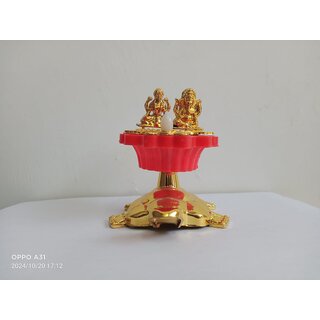Laxmi Ganesh Sensor Diya With Tortoise Laxmi Ganesh Sensor Diya With Tortoise