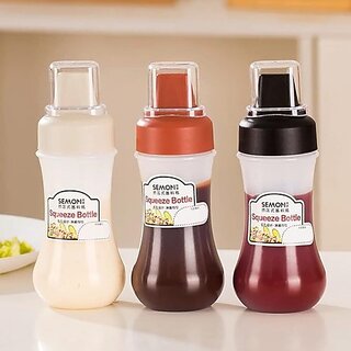 2 pcs Squeeze Bottle Condiment Bottles Hot Sauce Dispenser 350 ml Spray Bottle (Pack of 2, Multicolor, Plastic) 2 pcs Squeeze Bottle Condiment Bottles Hot Sauce Dispenser 350 ml Spray Bottle (Pack of 2, Multicolor, Plastic)