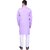Roundfeet Men Purple Cotton Blend Kurta Pyjama Set