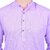 Roundfeet Men Purple Cotton Blend Kurta Pyjama Set