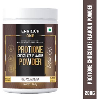                       Enrrich One PROTIONE POWDER Protein Shake(200 g, Chocolate)                                              