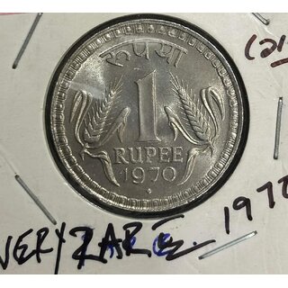                       one rupees 1970 aunc condition                                              
