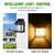 Daybetter Wall Lamp Solar Lights  Wireless Dusk To Porch Lights  Fixture Solar Wall Lantern With 3 Modes Waterproof Outdoor Lighting For Office  Home Garden  Balcony (Pack Of 2) Tar-G1(153499954)