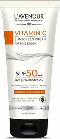 L'avenour Sunscreen - SPF 50 PA++ Vitamin C Sunscreen SPF 50 PA++ For UVB & UVA Protection, For All Outdoor Sports (100 ml)