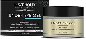 L'avenour Under Eye Gel for Reduce Dark Circles, Fine Lines & Eye Puffiness | 100% Vegan (15 ml)