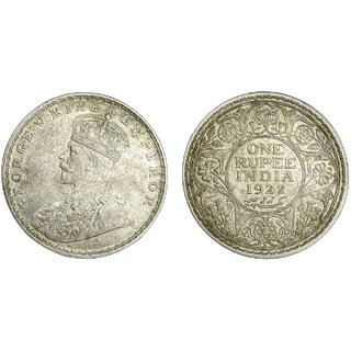                       one  rupees 1922 silver coin                                              