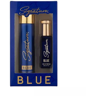                       Signature Blue Perfume 20ml and Deodorant 70ml Gift Set                                              
