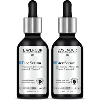 L'avenour 10% Niacinamide Face Serum for Acne Prone Skin & Instant Glow For Men & Women (60 ml)