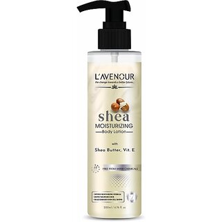 L'avenour Shea Butter Moisturizing Body Lotion For Deeply Hydrate & Soothe Dry Skin (200 ml)