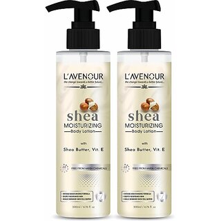 L'avenour Shea Butter Moisturizing Body Lotion For Deeply Hydrate & Soothe Dry Skin (400 ml) L'avenour Shea Butter Moisturizing Body Lotion For Deeply Hydrate & Soothe Dry Skin (400 ml)