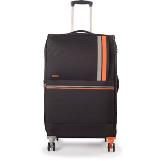 Timus Sportive Premium Large Soft Sided Polyester 360 Degree Wheeling System LuggageTSA Lock 8 Wheels Large Check-in Ex Timus Sportive Premium Large Soft Sided Polyester 360 Degree Wheeling System LuggageTSA Lock 8 Wheels Large Check-in Ex