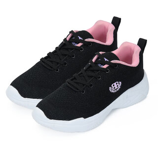                       Blackburn Women's, L-9046, Black  Pink Casual Sneakers                                              