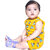 Kid Kupboard Cotton Baby Girls T-Shirt and Short Set, Yellow, Sleeveless, 9-12 Months KIDS6715