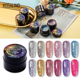 Gel Nail Polish Glitter Paint Hybrid Varnishes Shiny Top Base Coat For Nails Set Semi Permanent For Manicure Nail Art