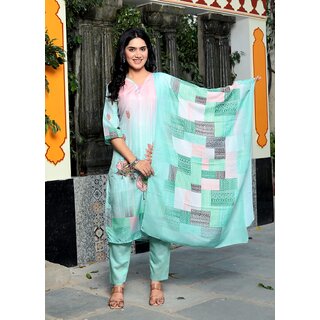                       Lavesh Creations Kurti With Dupatta  Pent Set                                              