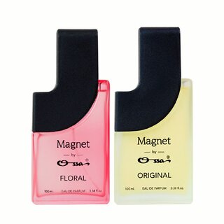 Ossa Magnet Floral Original Unisex Eau De Parfum Combo Long Lasting Fragrance Perfume for Men Women (Pack of 2) Ossa Magnet Floral Original Unisex Eau De Parfum Combo Long Lasting Fragrance Perfume for Men Women (Pack of 2)