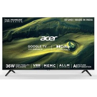 Acer L Series 127 cm (50 inches) 4K Ultra HD Smart LED Google TV - AR50UDLGU2875AT (Black) 2024 Model Acer L Series 127 cm (50 inches) 4K Ultra HD Smart LED Google TV - AR50UDLGU2875AT (Black) 2024 Model