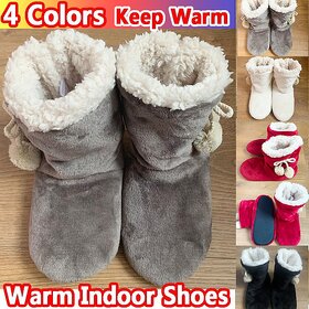 New Women Indoor Slippers Warm Plush Lovers Home Slipper Soft Winter Warm House Slippers Velvet Ball Women Bedroom Slippers